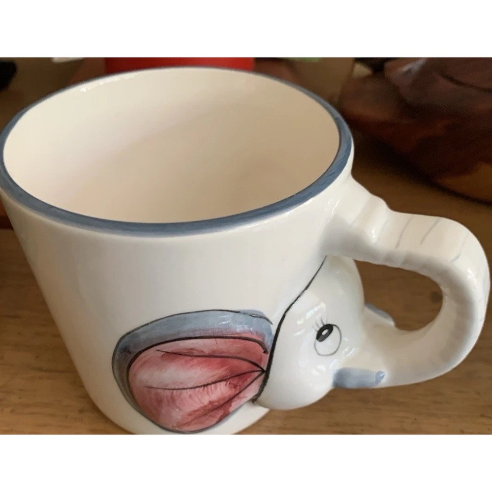 Elephant Design Ceramic‎ Mug with 3D Handle
